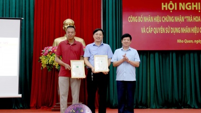 Công bố nhãn hiệu chứng nhận “Trà hoa vàng Cúc Phương”