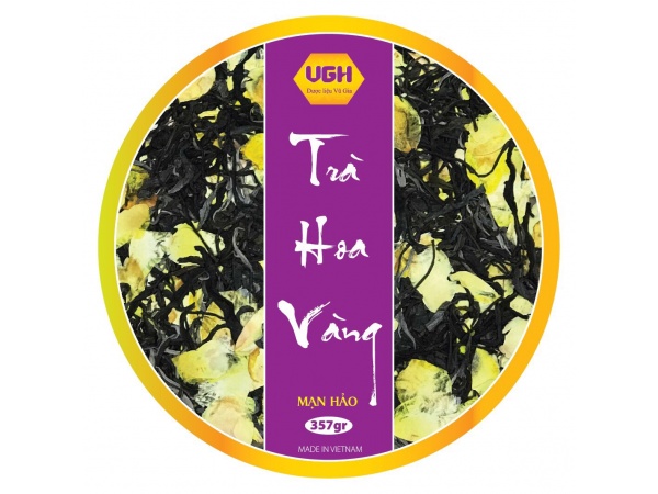 Trà hoa vàng Mạn Hảo (bánh ép 357gr)