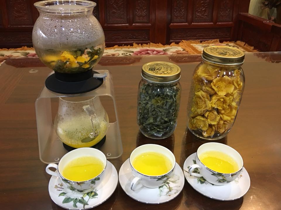 cách pha trà hoa vàng